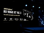 AMD har officiellt visat upp Radeon Rx 9060 XT GPU på Computex 2025 (bildkälla: AMD)