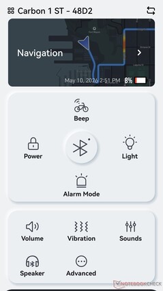 Cykeln kan också låsas upp utan Bluetooth via 4G-anslutning