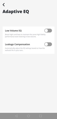 Appen låter dig också justera equalizerinställningarna (Bildkälla: Notebookcheck)