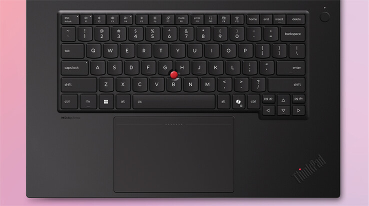 Lenovo har även utrustat ThinkPad P1 Gen 9 med en haptisk pekplatta som mäter 85 x 135 mm.