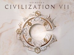 Officiell kampanjbild för Sid Meiers Civilization VII som visar det centrala emblemet för strategispelet.