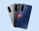 Inofficiell rendering av Galaxy A17 i tre färgvarianter. (Bildkälla: Android Rubriker)