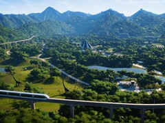 En bild som visar en park i Jurassic World Evolution.