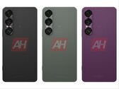 Påstådda läckta bilder av Sony Xperia 1 VII visar färgalternativ i svart, grönt och lila. (Bildkälla: Android Headlines)