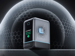 Den digitala displayen kan visa status för snabbladdning. På bilden: en reklambild som visar adapterns skärm och inre delar.