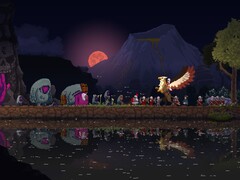 En bild som visar varelser som slåss i Kingdom Two Crowns.