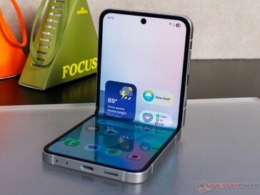 Galaxy Z Flip 7 FE skärm ((bildkälla: Notebookcheck)