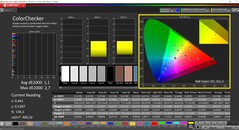 CalMAN ColorChecker kalibrerad (målfärgrymd: P3)