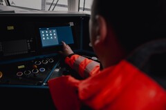 Smartscreen i förarhytten på Vectron X