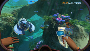 På bilden: En skärmdump från spelet Subnautica.