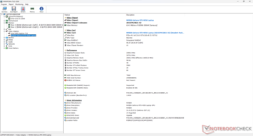 Nvidia GeForce RTX 4050 HWInfo sammanfattning