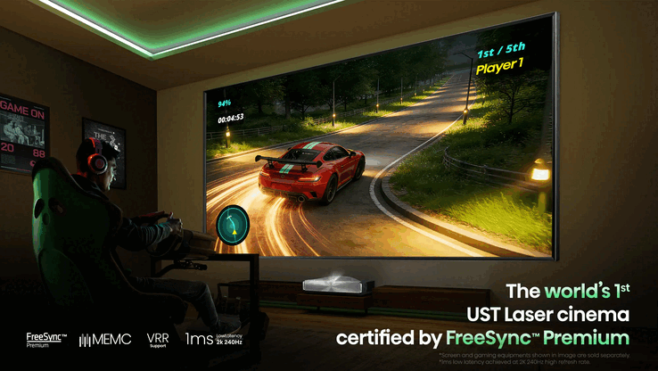 Projektorn har full certifiering för Dolby Vision, Dolby Vision Gaming och IMAX Enhanced.