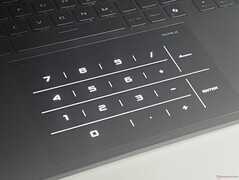 ClickPad kan användas som en nummerplatta.