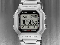 Casio W-800HD-1AV-klockan (på bilden) har ett armband i rostfritt stål. (Bildkälla: Casio, redigerad)