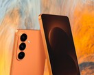 Galaxy S26 kan komma att finnas tillgänglig i en orange färg som påminner om iPhone 17 Pro. (Bildkälla: Android Headlines, Unsplash, redigerad)