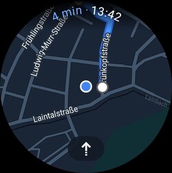 Google Maps körs smidigt på Galaxy Watch6
