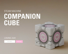 Teaser för Steam Machine Companion Cube på Dbrands webbplats, bilden. (Bildkälla: Dbrand) 