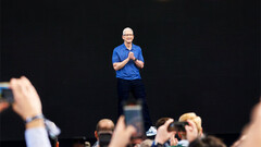 Apple VD Tim Cook vid ett företagsevenemang nyligen (Bildkälla: Apple)