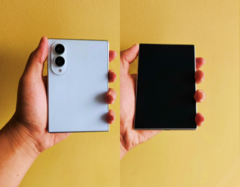 Läckt Galaxy Z Fold 8 (den bredare modellen) och Fold 8 Ultra designmodeller.