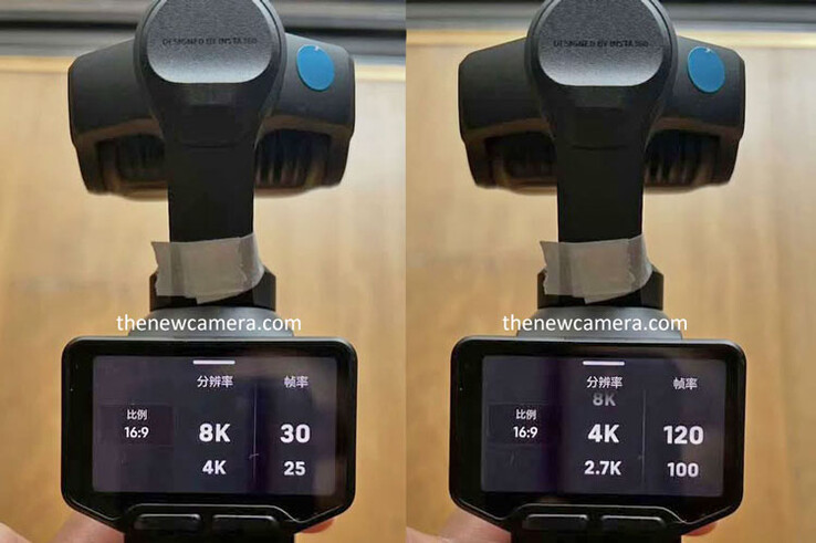 Insta360 Luna Ultra/Pro prototyp hands-on bilder visar 8K upplösning.