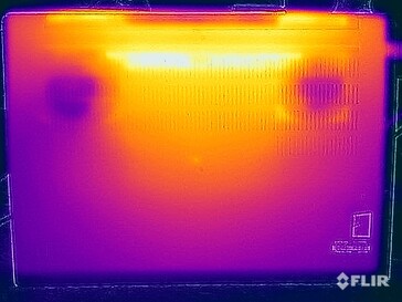 Spänningsprovning av yttemperaturer (botten)