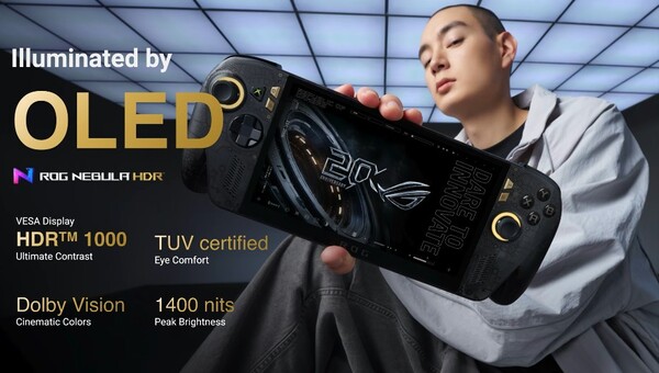ROG Ally X20 är Asus första handdator med en OLED-skärm.