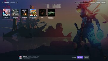 B MARK PlayStation 5-emulatorns spelbiblioteksgränssnitt