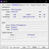 CPU-Z Moderkort