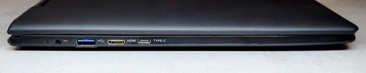 3.5 x 1,75 mm hålfäste Strömförsörjning; USB 3.0 MiniHDMI; USB Type-C
