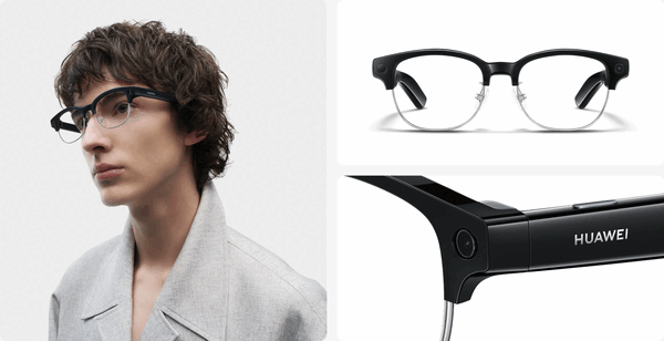 Huawei AI Glasses har en 12MP vidvinkelkamera med EIS.