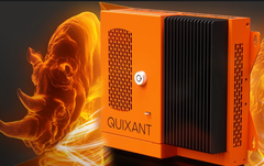 Robust tyst chassi med Quixants orange signaturfärg (Bildkälla: Quixant)
