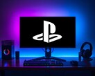 PlayStation-logotypen visas på en spel-PC-skärm