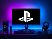 PlayStation-logotypen visas på en spel-PC-skärm