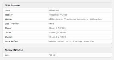 Samsung Galaxy A77 på Geekbench 6