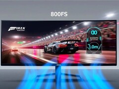 Monitorn har en uppdateringsfrekvens på 800 Hz. (Bildkälla: HKC)