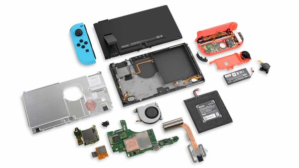 Nintendo tillhandahåller inga officiella reparationsguider eller reservdelar för Switch. (Bildkälla: iFixit)