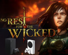 No Rest for the Wicked konstverk med Xbox-konsoler nedan (Bildkälla: Moon Studios, Microsoft Gaming med ändringar)