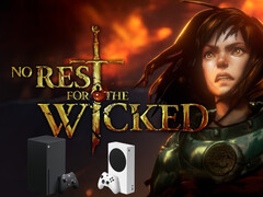 No Rest for the Wicked konstverk med Xbox-konsoler nedan (Bildkälla: Moon Studios, Microsoft Gaming med ändringar)