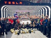 Teslas Giga Berlin i Tyskland firar den 500 000:e Model Y SUV:en (Bildkälla: Tesla)