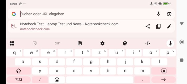 Tangentbord horisontellt