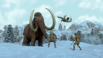 En bild som visar en mammut i Dawn of Man.