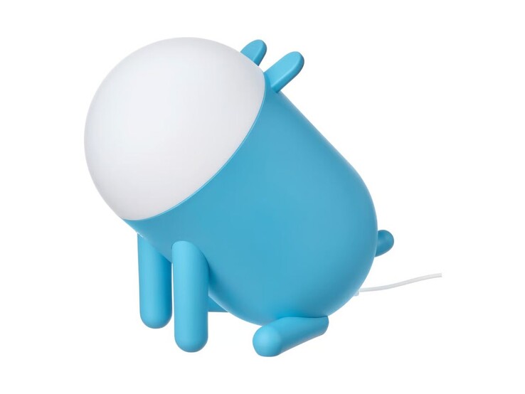 En bild av IKEA Grejsimojs LED-bordslampa på en vit bakgrund