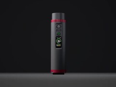 Den nya Peakdo-powerbanken för Starlink Mini har en cylindrisk design.