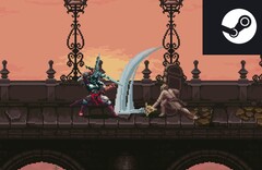 Blasphemous är ett Soulslike Metroidvania-spel som för närvarande säljs för ett rekordlågt pris på Steam. (Bildkälla: Steam)