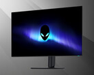 Alienware AW3226Q 32-tums 4K OLED-skärm, framifrån sett i vinkel