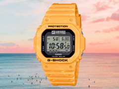 Casios G-Shock x Surfrider Foundation Japan G-5600SFJ-9-klocka (bilden) har anlänt till Storbritannien. (Bildkälla: Casio)