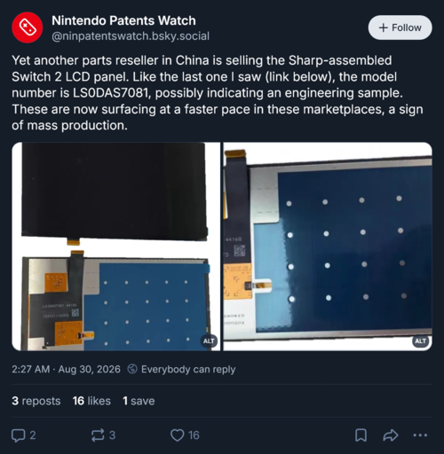 Nintendo Patents Watch visar den nya LCD-skärmen på Switch 2