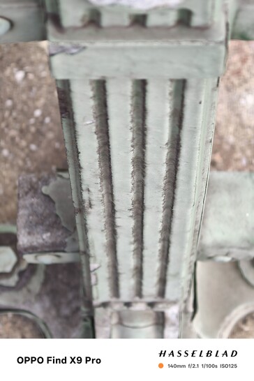 Oppo Find X9 Pro utan objektivmontering visar korrekta färger.