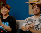 En skärmdump av en intervju med Choi Ji Won och Guillaume Broche (bildsökning: Lies of P YT)