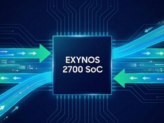 AI-genererad marknadsföringsbild av den ryktade Exynos 2700 SoC. (Bildkälla: Kaulenda on X)
